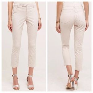 Anthropologie Pilcro Blush Stripe Crop Jeans - Size 27